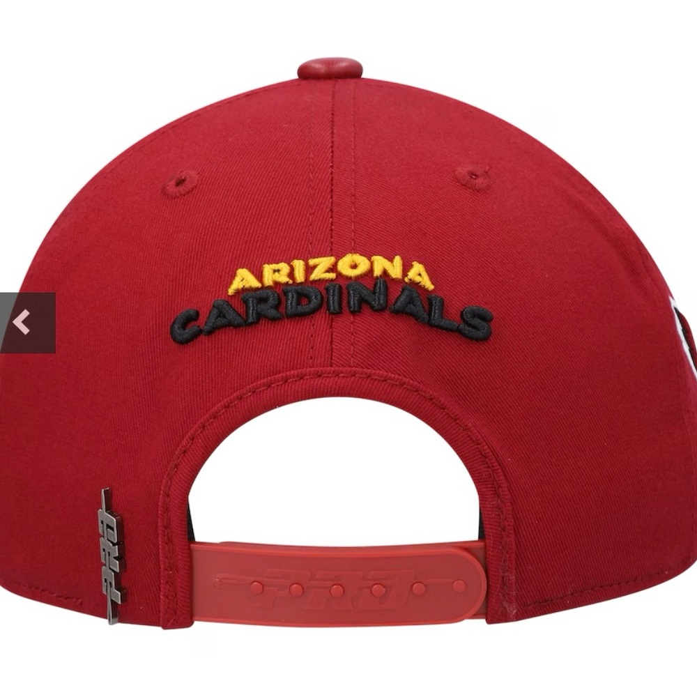 Arizona Cardinals Pro Standard Script Wordmark Snapback Hat men NWT - Picture 8 of 9